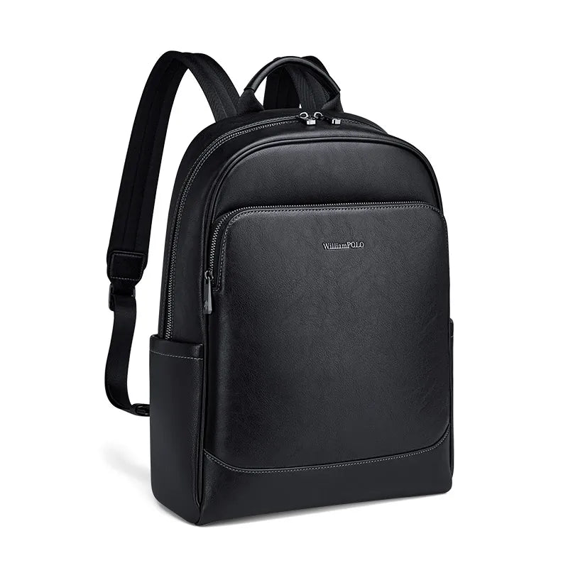 Mochila de Couro para Notebook William Polo - Modelo Casual!