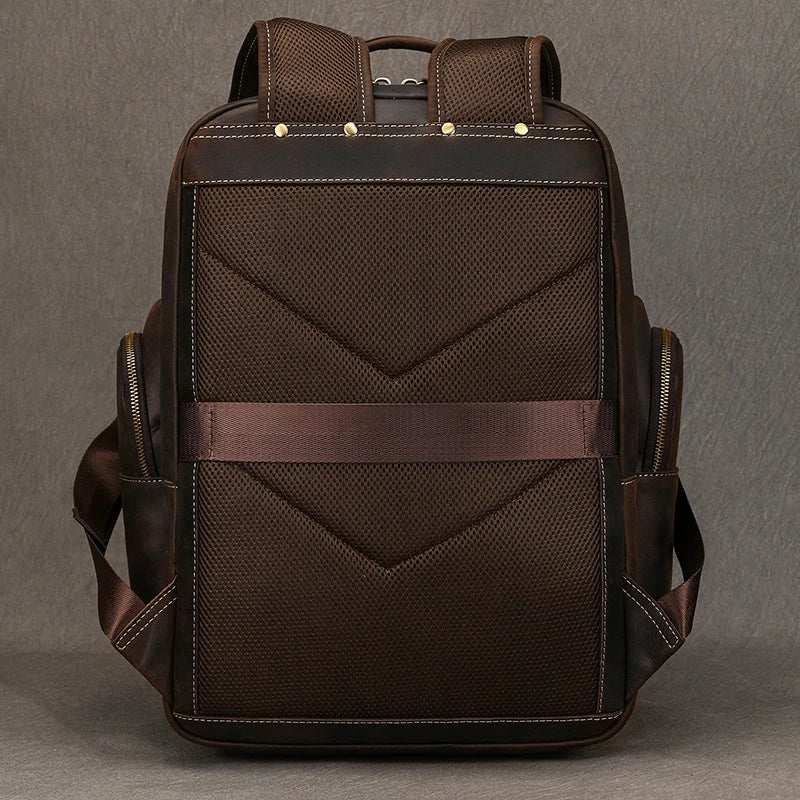 Mochila de Couro Masculina Executiva Prime para Notebook!