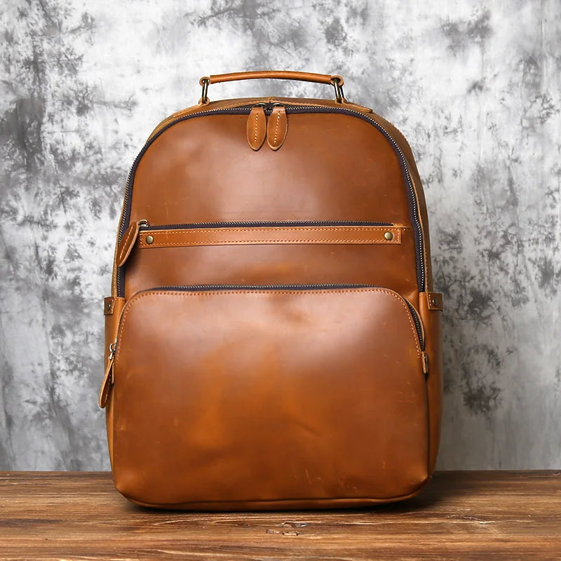 Mochila em Couro Legítimo Vintage Prime