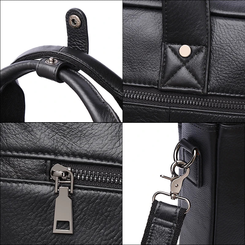Pasta de Couro Masculina para Notebook – Modelo Executivo Cowhide