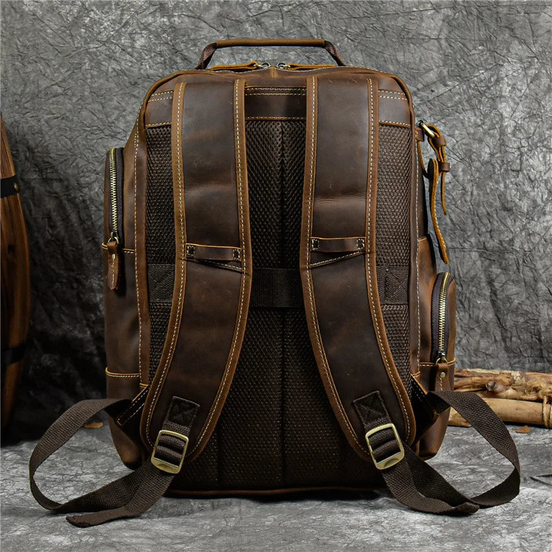 Mochila de Couro para Notebook – Modelo Big Confort