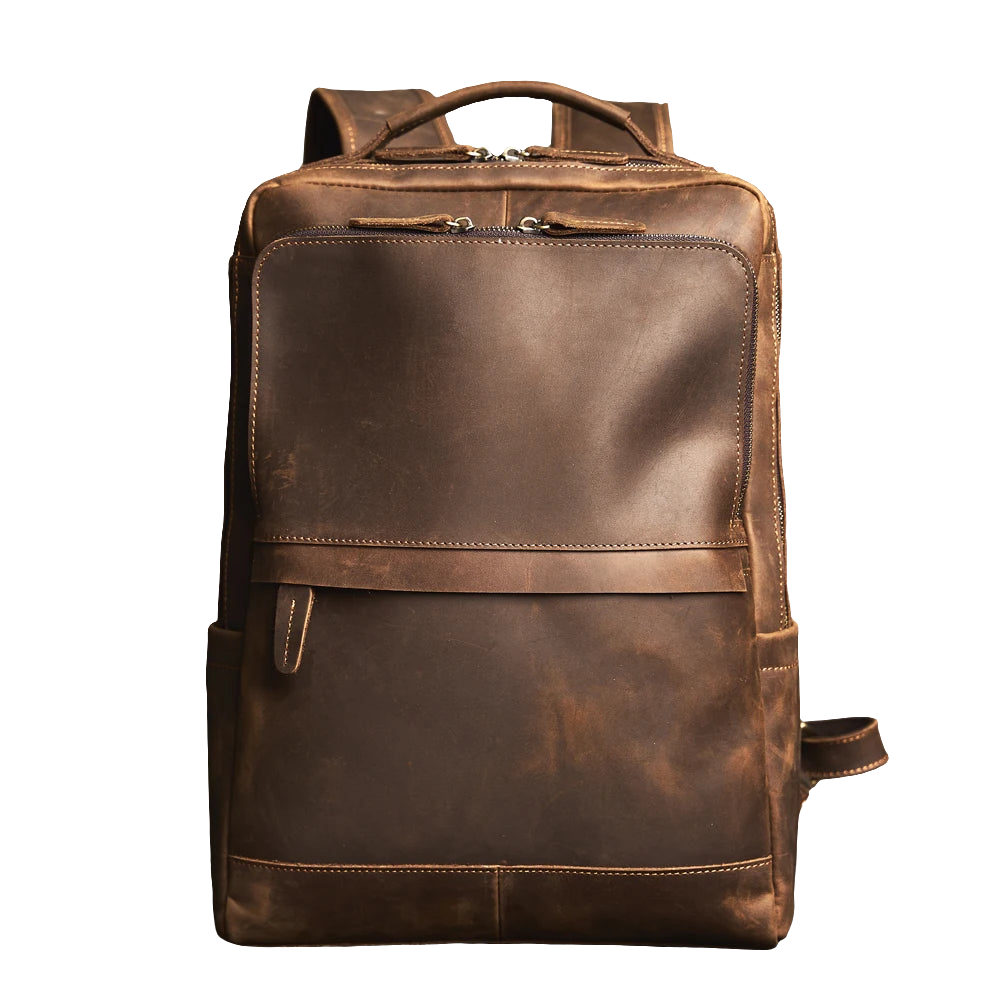 Mochila de Couro para Notebook – Modelo Vintage