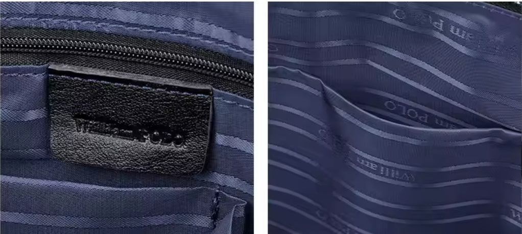 Pasta de Couro Masculina William Polo - Estilo All Black