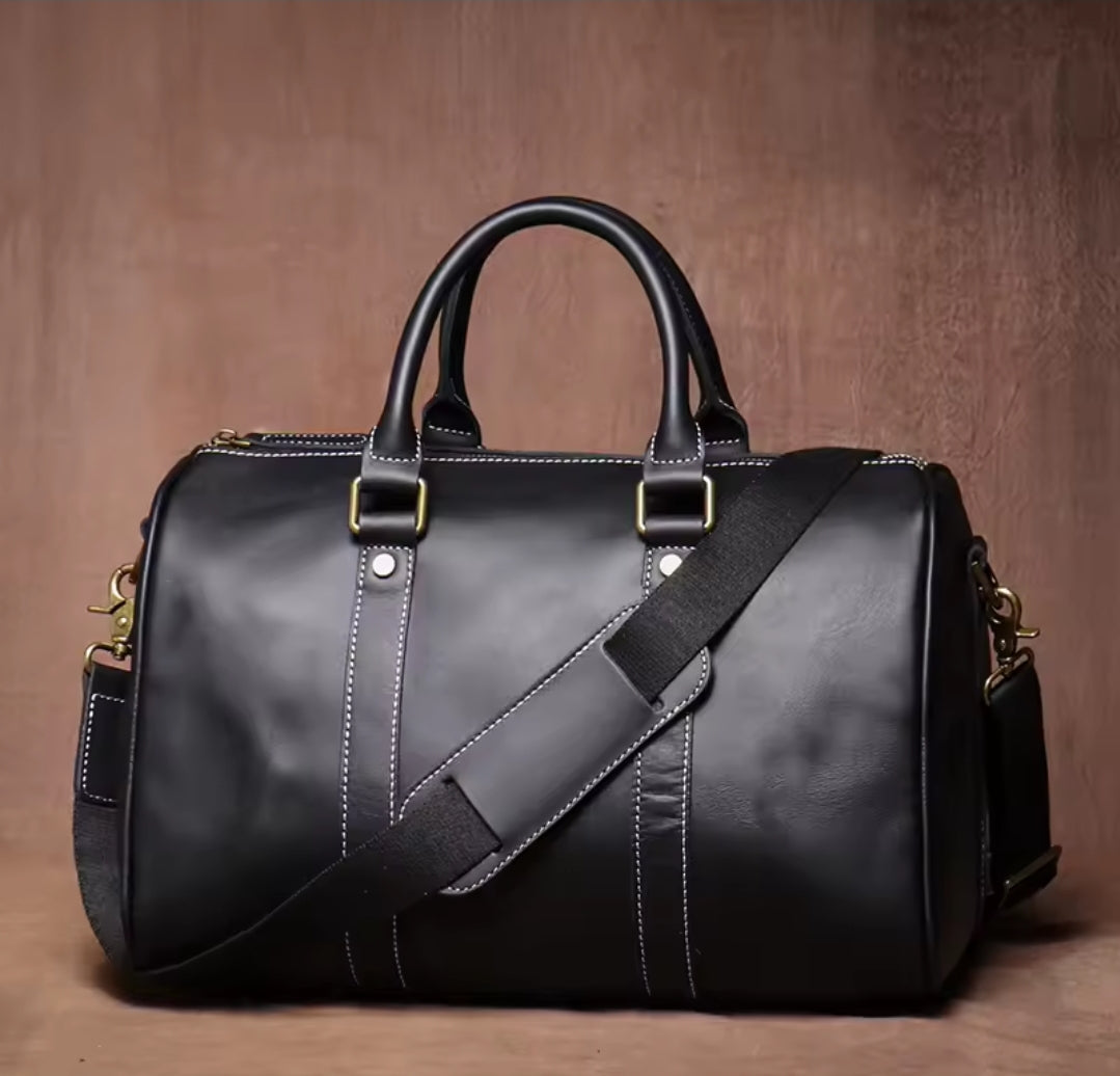Mala Executiva de Couro Genuíno – Modelo Streamlined