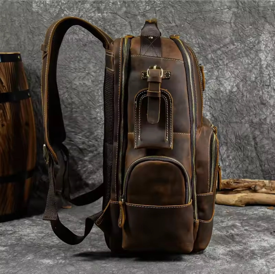 Mochila de Couro para Notebook – Modelo Big Confort