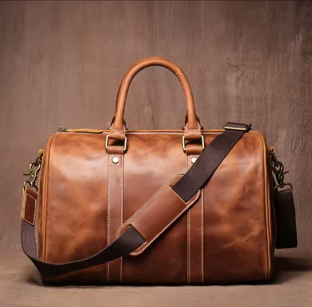 Mala Executiva de Couro Genuíno – Modelo Streamlined