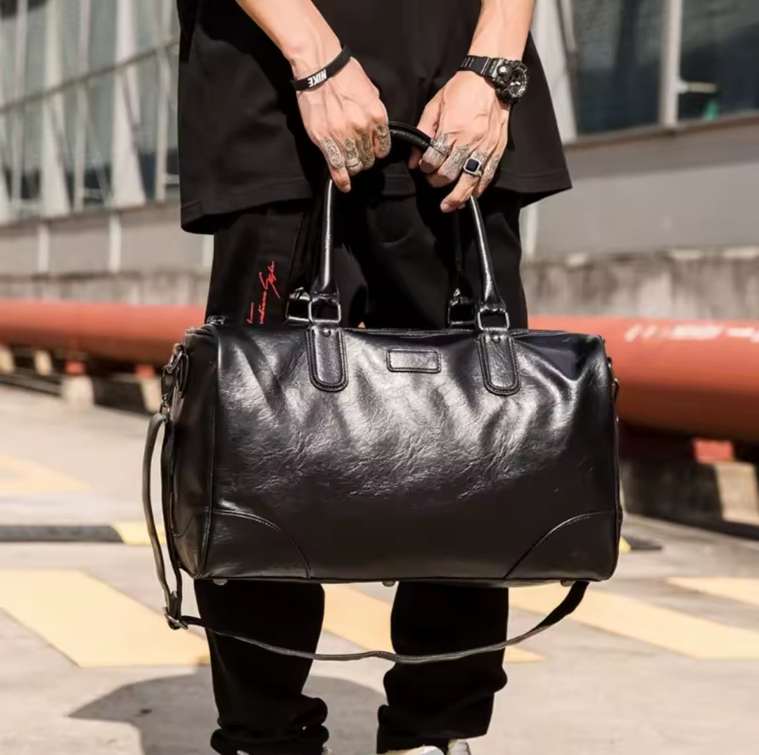 Mala de Viagem Executiva de Couro – Modelo All Black