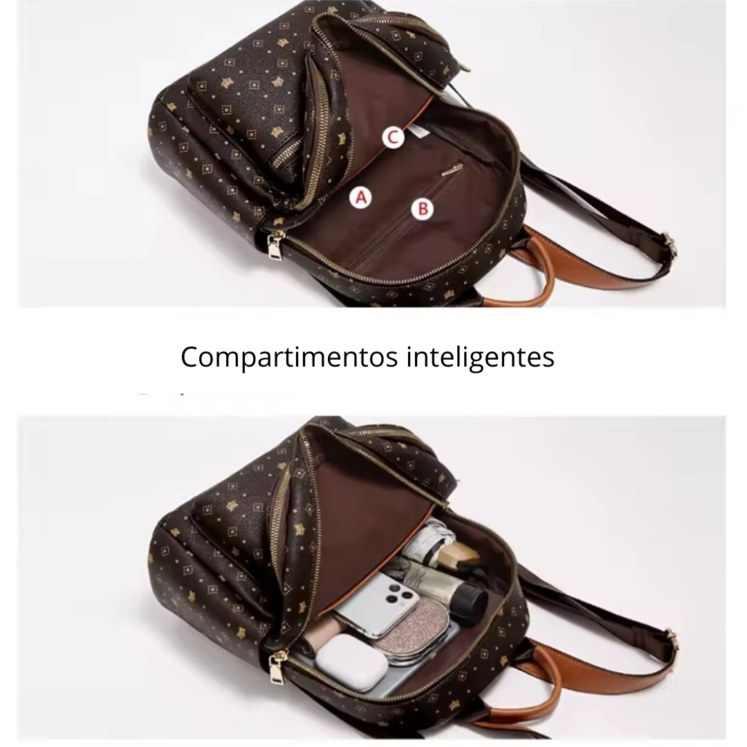 Mochila Feminina Foxer Estampada