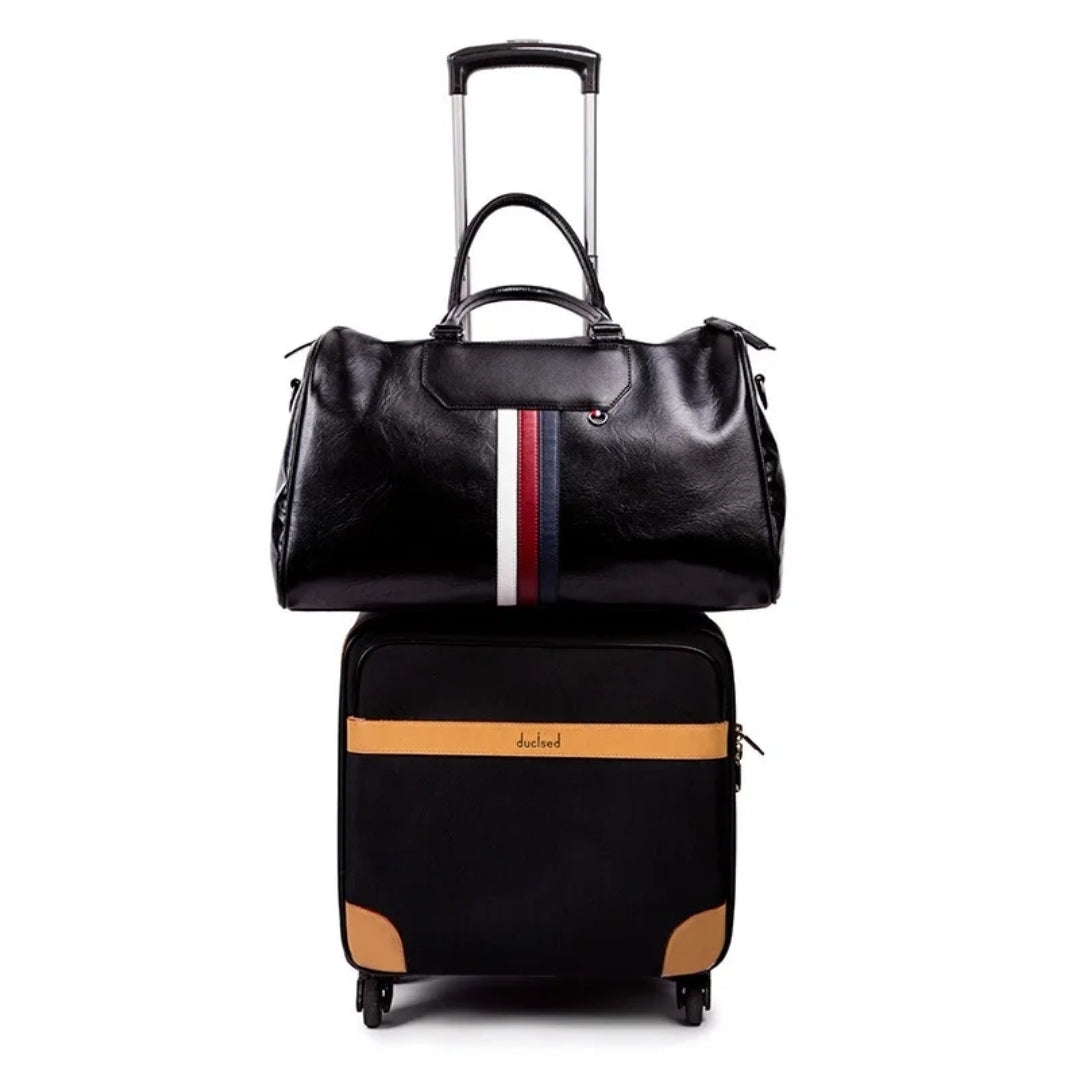 Mala de Viagem Executiva de Couro - Modelo Paris