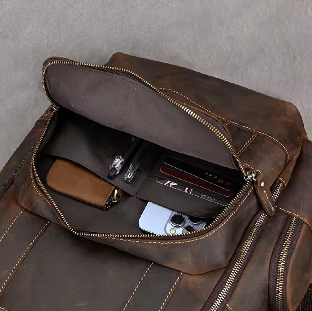 Mochila de Couro para Notebook – Modelo Big Confort