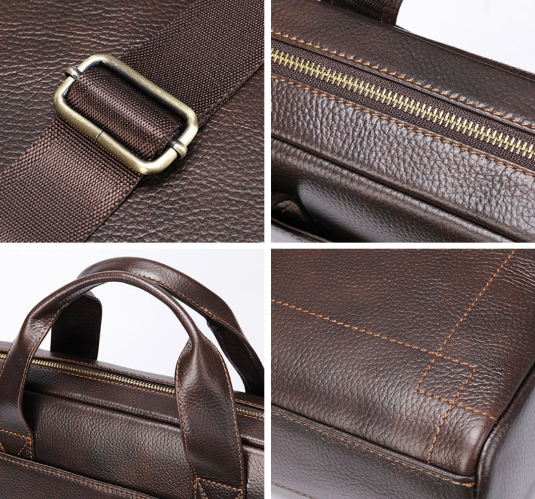 Pasta Masculina de Couro para Notebook Executiva – Modelo Bolsa de Mão ou Ombro!