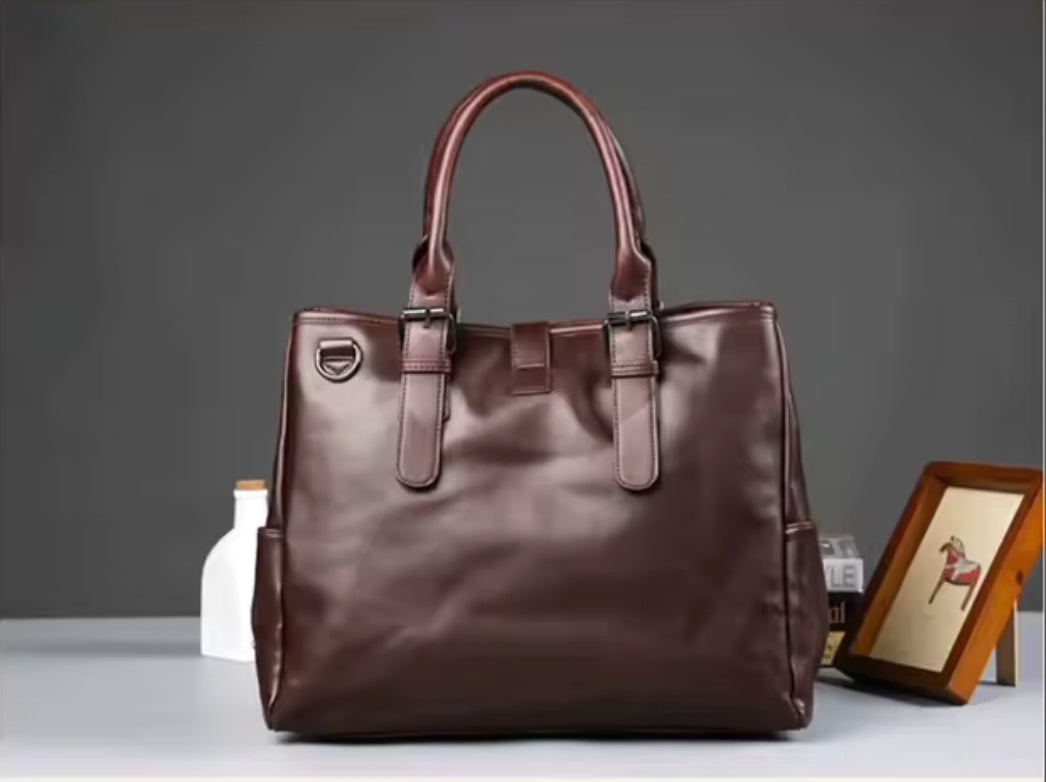 Pasta de Couro Empresarial Estilo Bolsa de Mão!