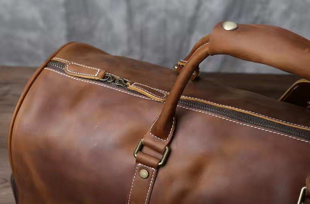 Mala de Viagem Executiva de Couro Legítimo – Modelo Italiano