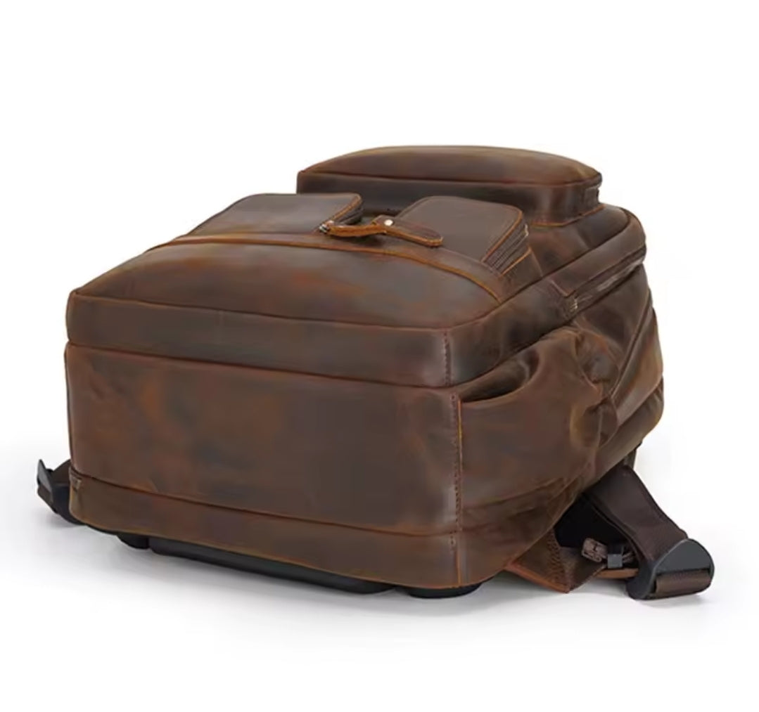 Mochila Masculina de Couro Genuíno para Notebook 17– Modelo Executivo FACILITYVIDA