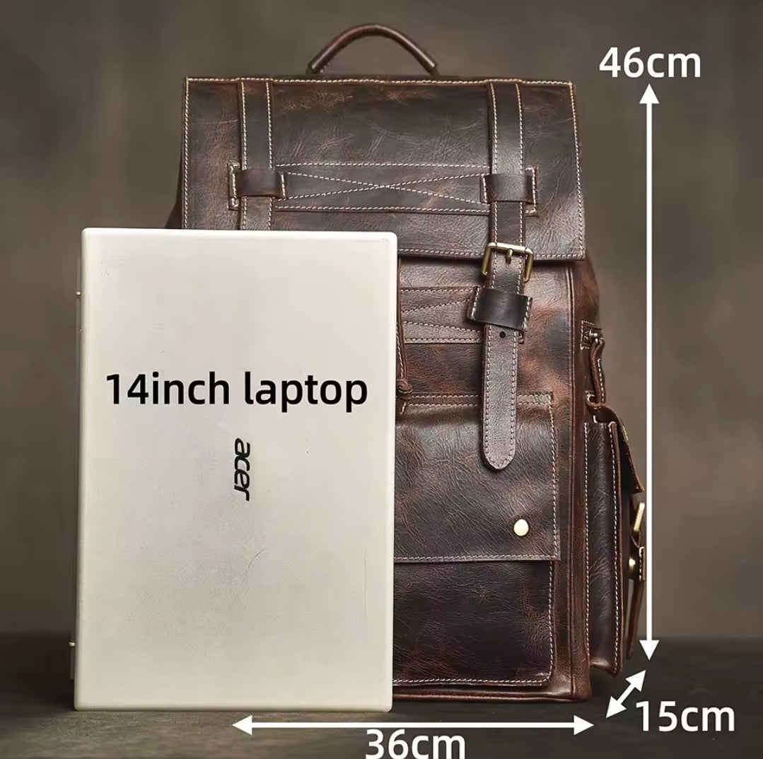 Mochila de Couro Genuíno Edição Prime Vanguard