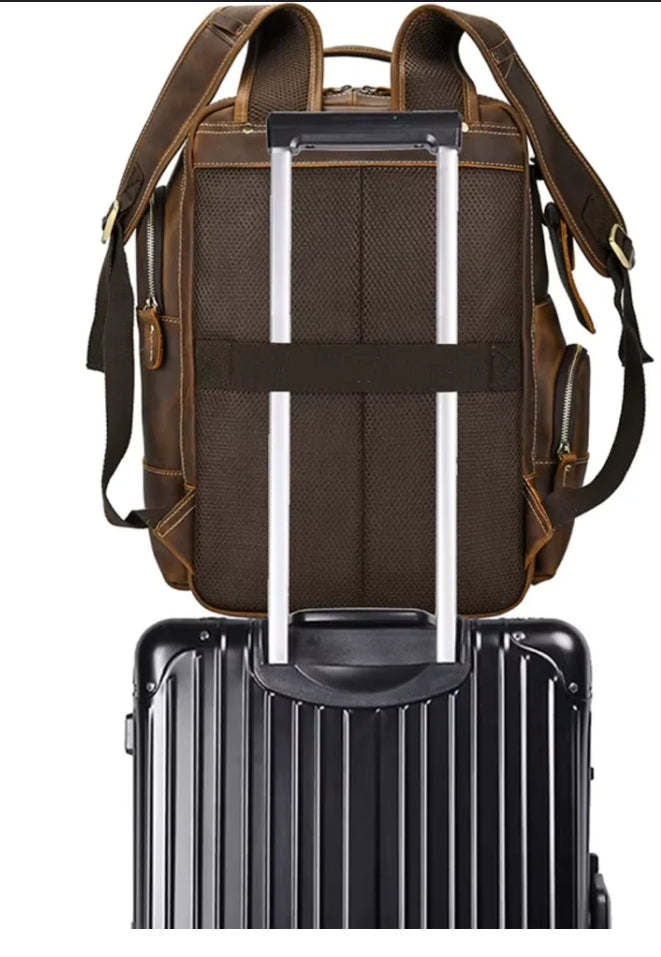 Mochila de Couro para Notebook – Modelo Big Confort