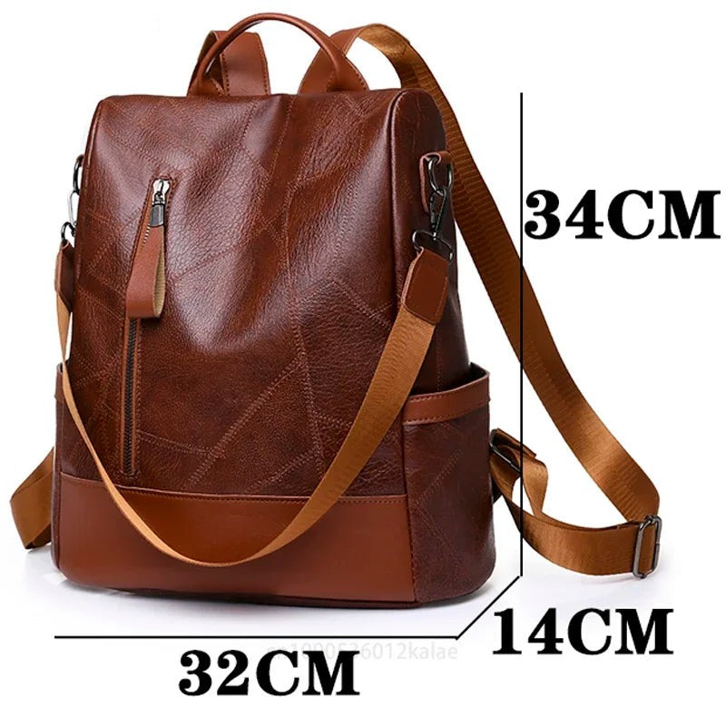Mochila Feminina de Couro – Modelo Safe