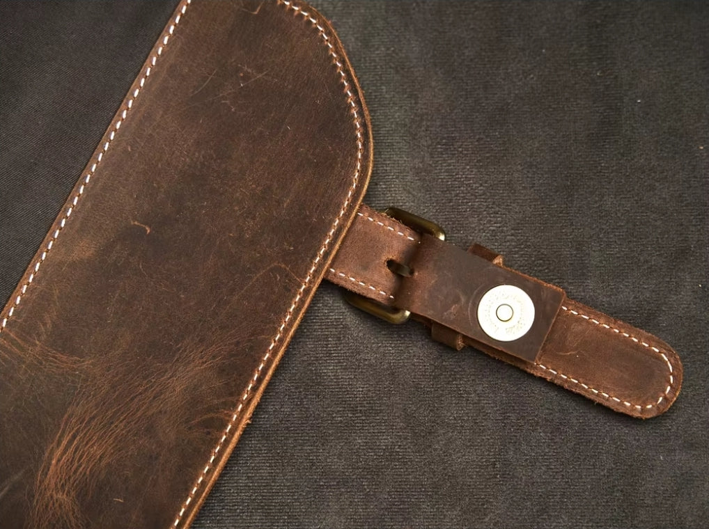 Mochila de Couro Genuíno Modelo Retro Prime