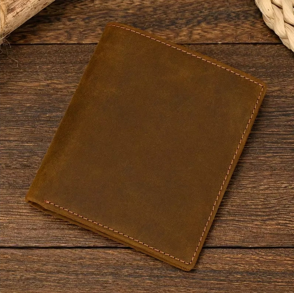Carteira Masculina de Couro Genuíno – Modelo Minimalist