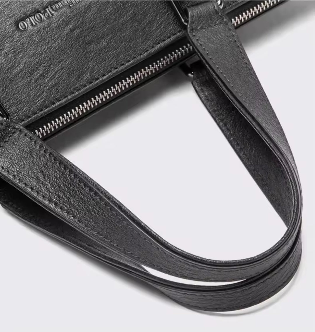 Pasta de Couro Masculina William Polo - Estilo All Black