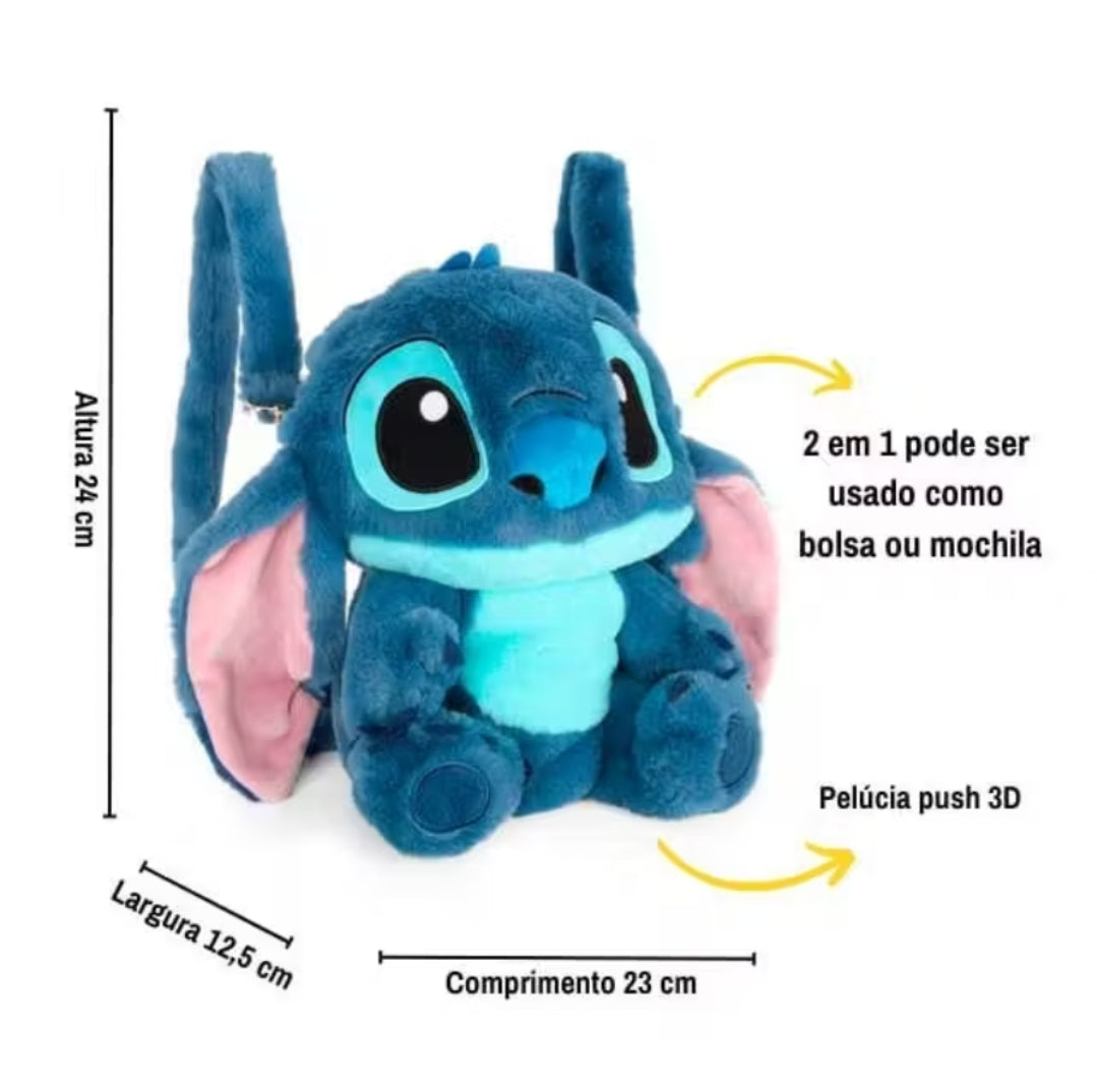 A Mochila Stitch de Pelúcia 2 em 1 !