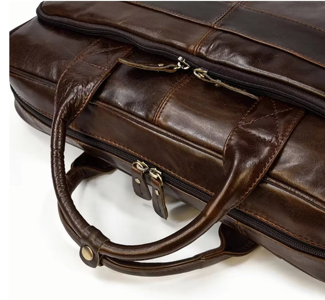 Maleta Masculina de Couro Legítimo – Modelo Prime