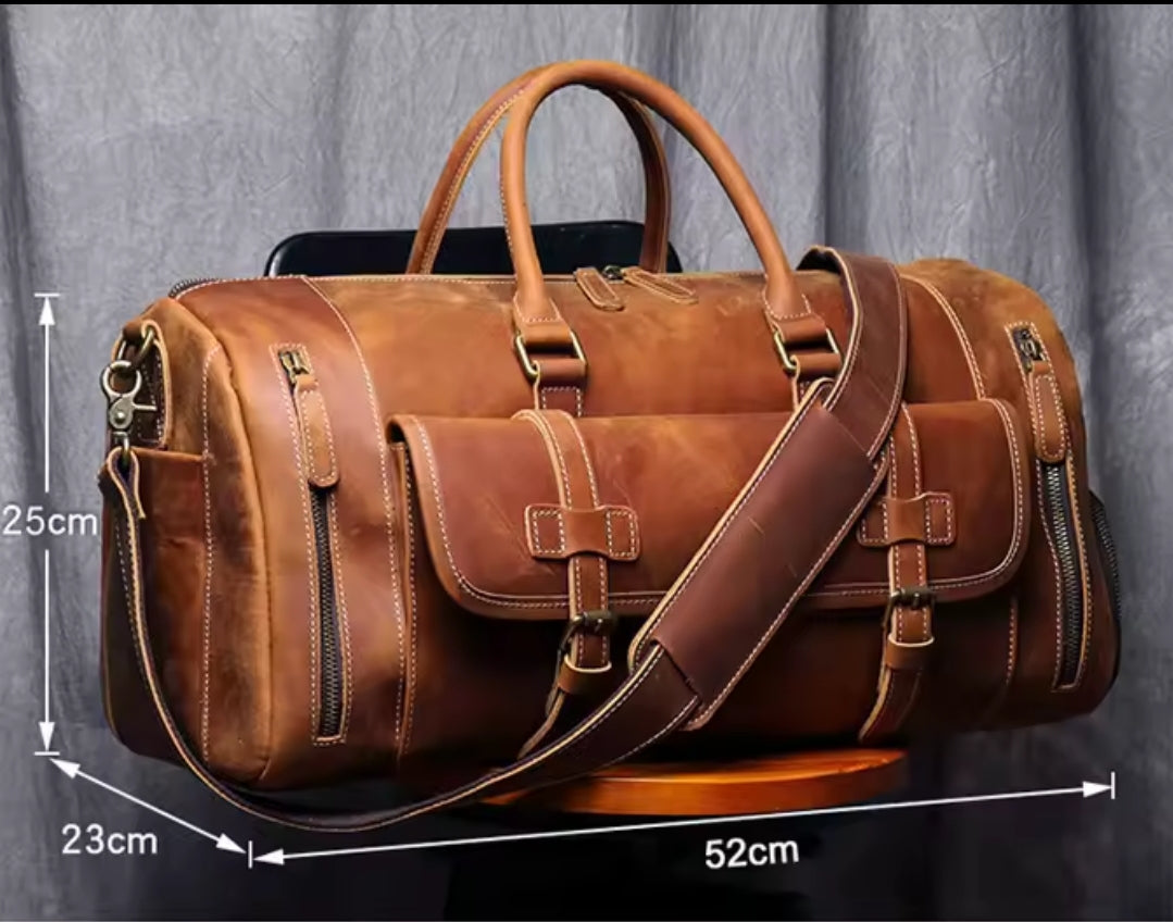Mala de Viagem Executiva de Couro Legítimo - Modelo Premium!