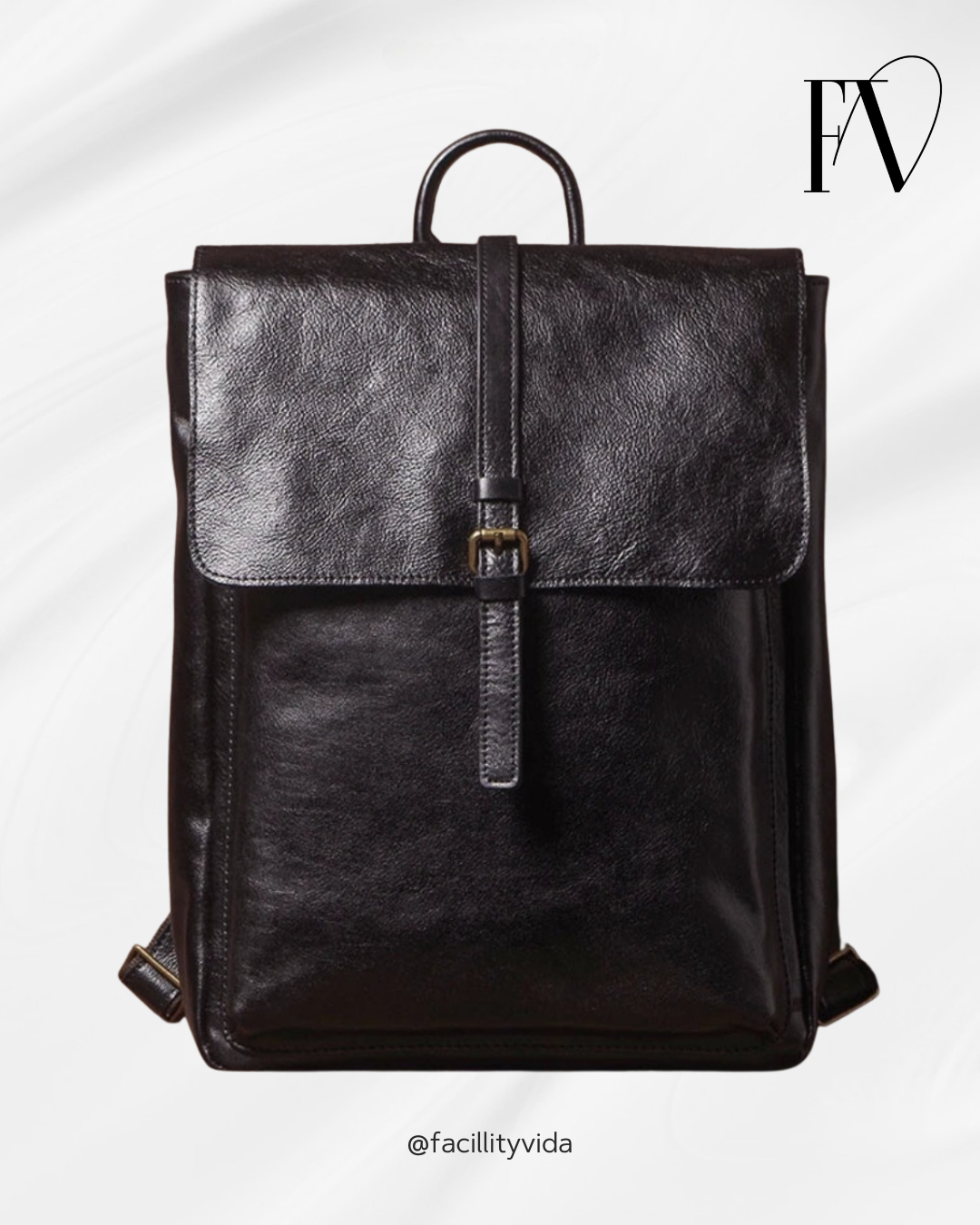 Mochila de Couro Legítimo Linha Prime Retro