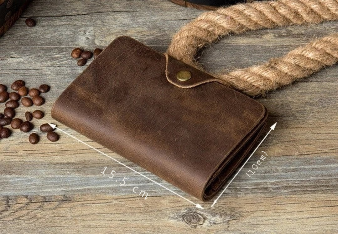 Carteira Masculina de Couro Legítimo – Modelo Horse Long