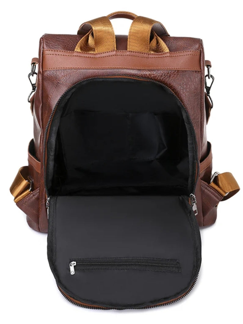 Mochila Feminina de Couro – Modelo Safe