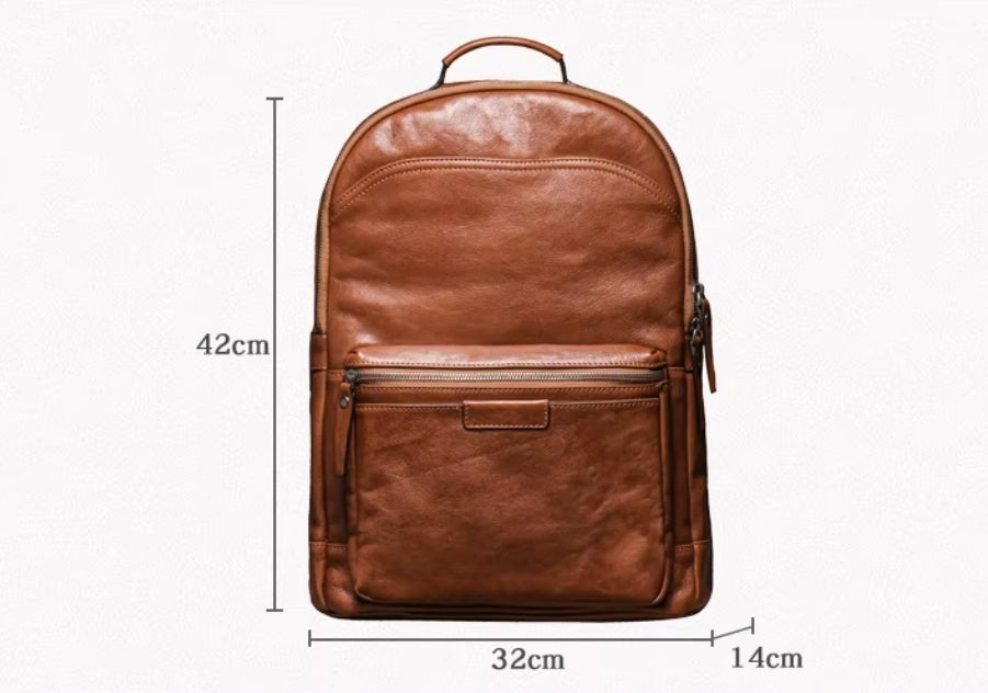 Mochila de Couro Exclusiva Prime Elite