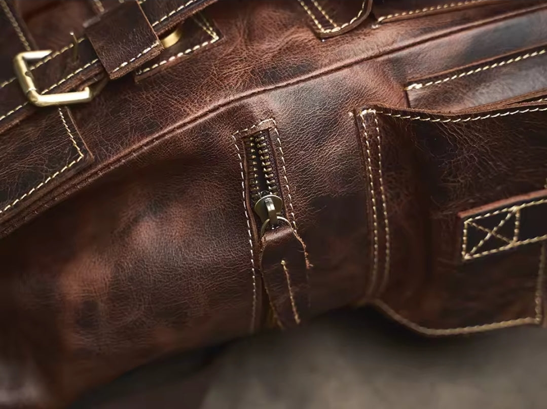 Mochila de Couro Genuíno Edição Prime Vanguard