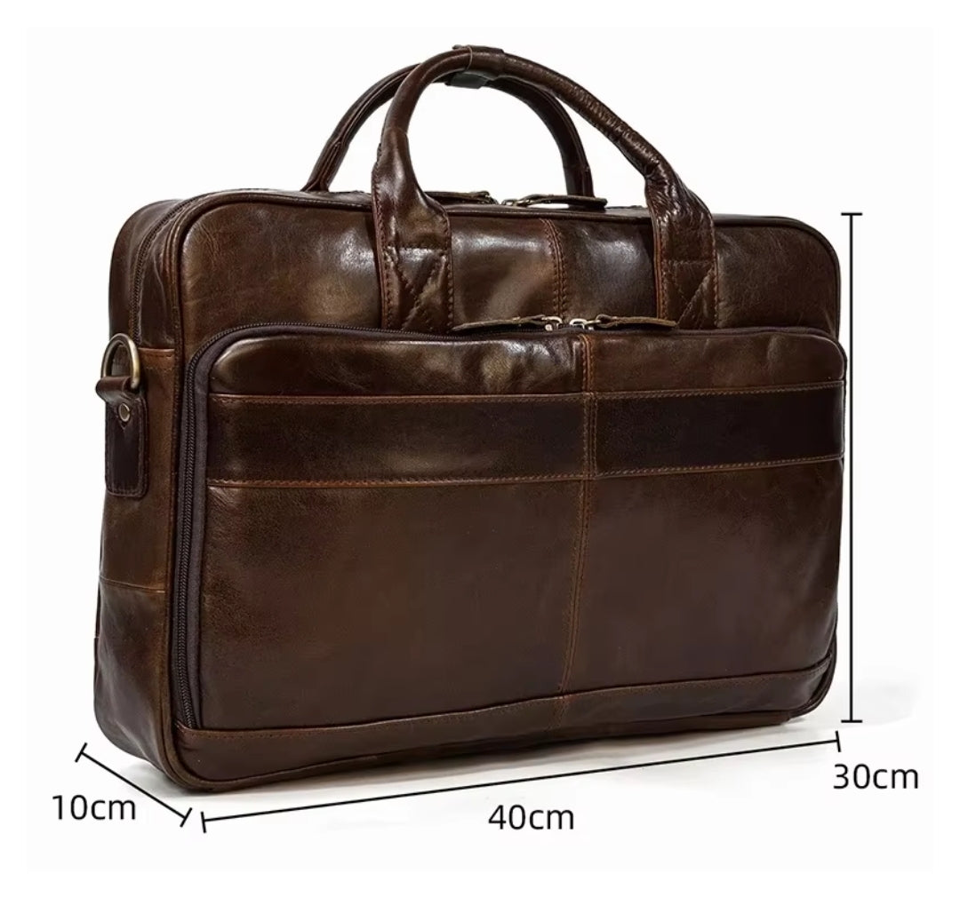 Maleta Masculina de Couro Legítimo – Modelo Prime