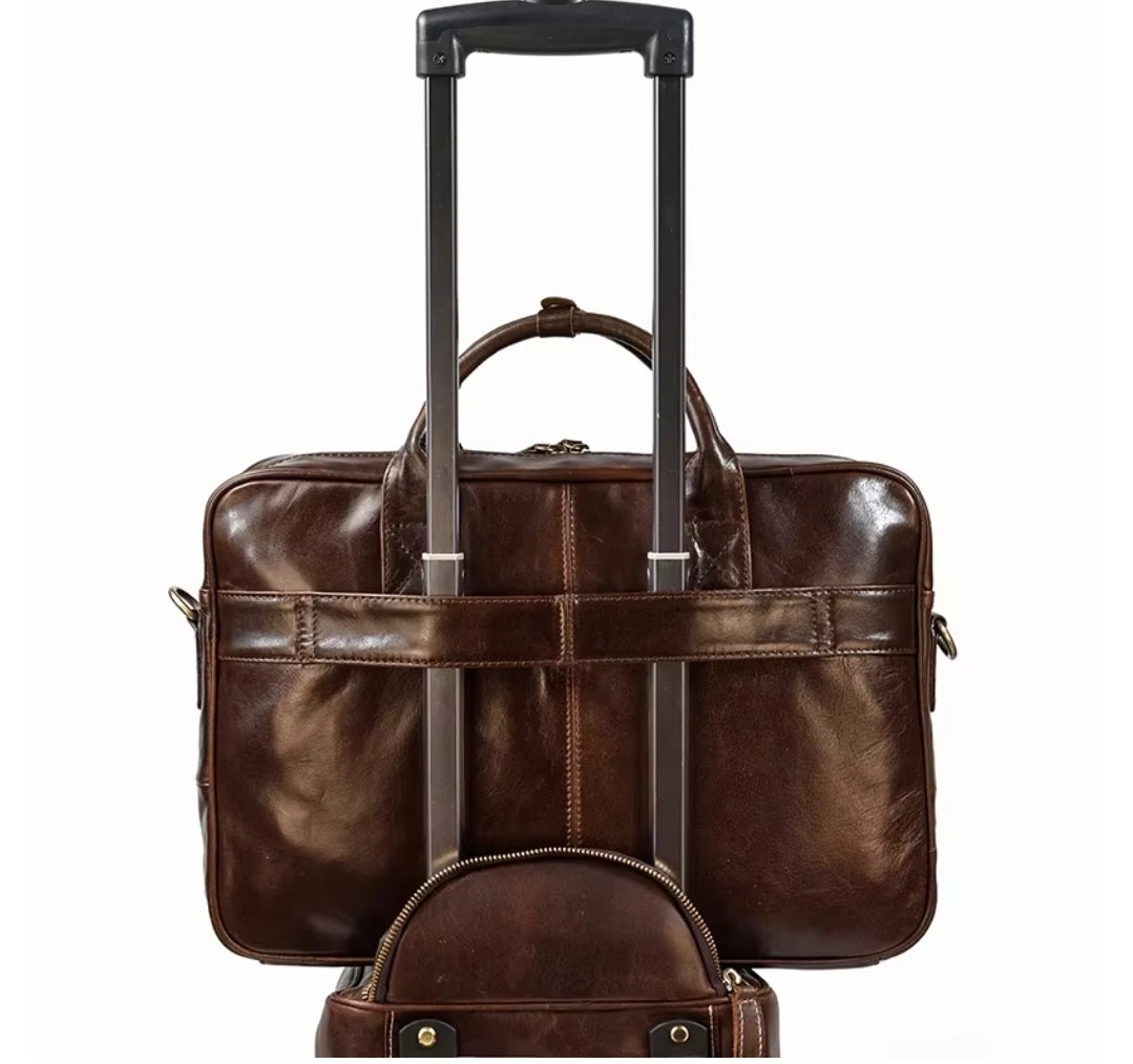 Maleta Masculina de Couro Legítimo – Modelo Prime