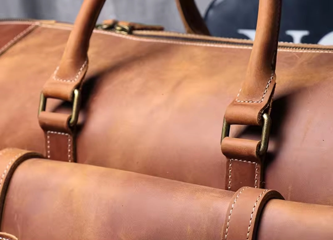 Mala de Viagem Executiva de Couro Legítimo - Modelo Premium!