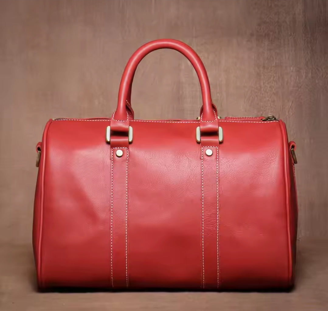 Mala Executiva de Couro Genuíno – Modelo Streamlined