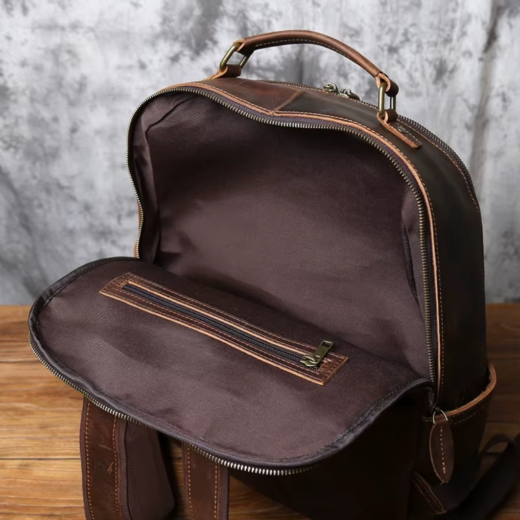 Mochila em Couro Legítimo Vintage Prime
