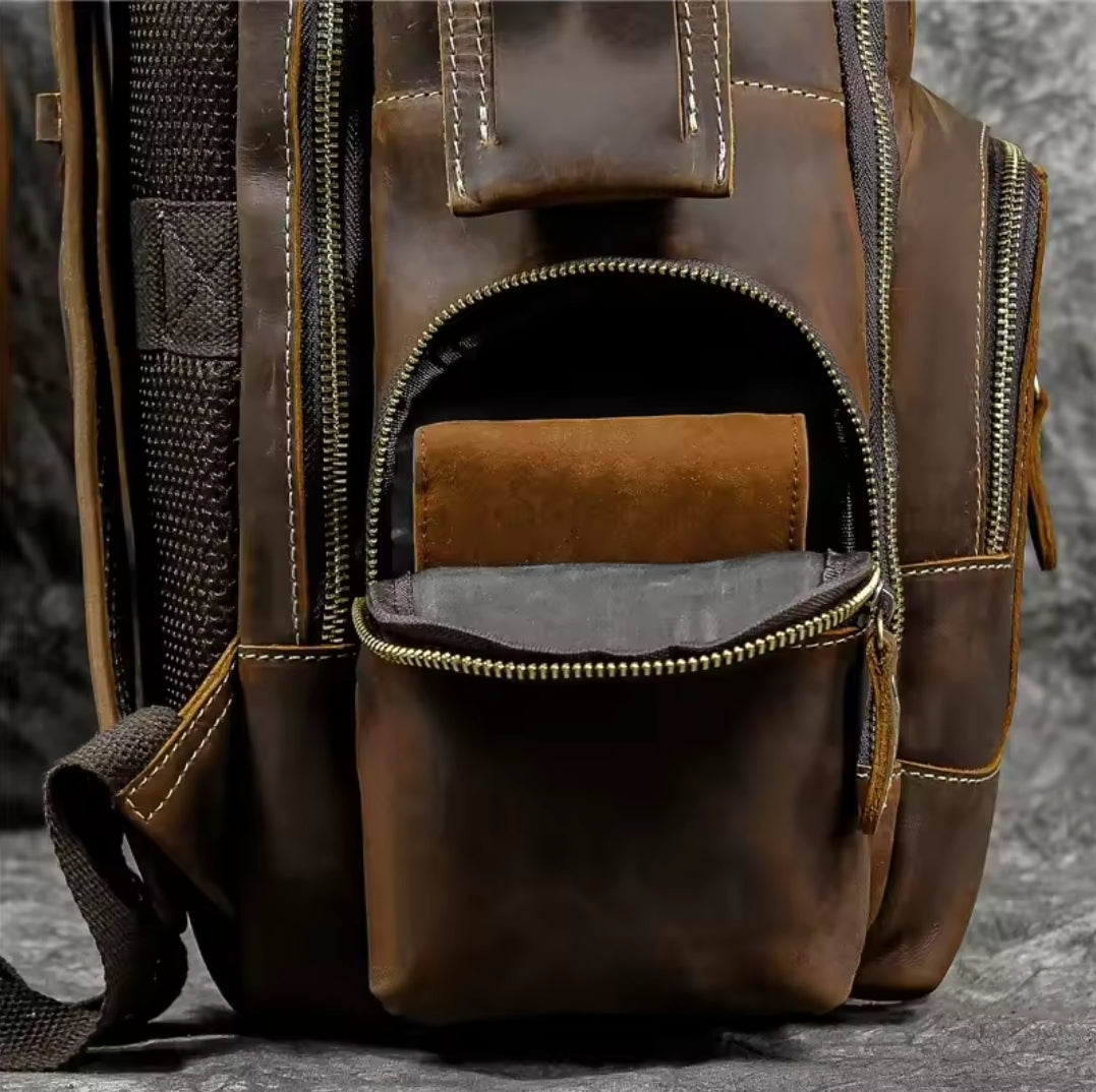 Mochila de Couro para Notebook – Modelo Big Confort