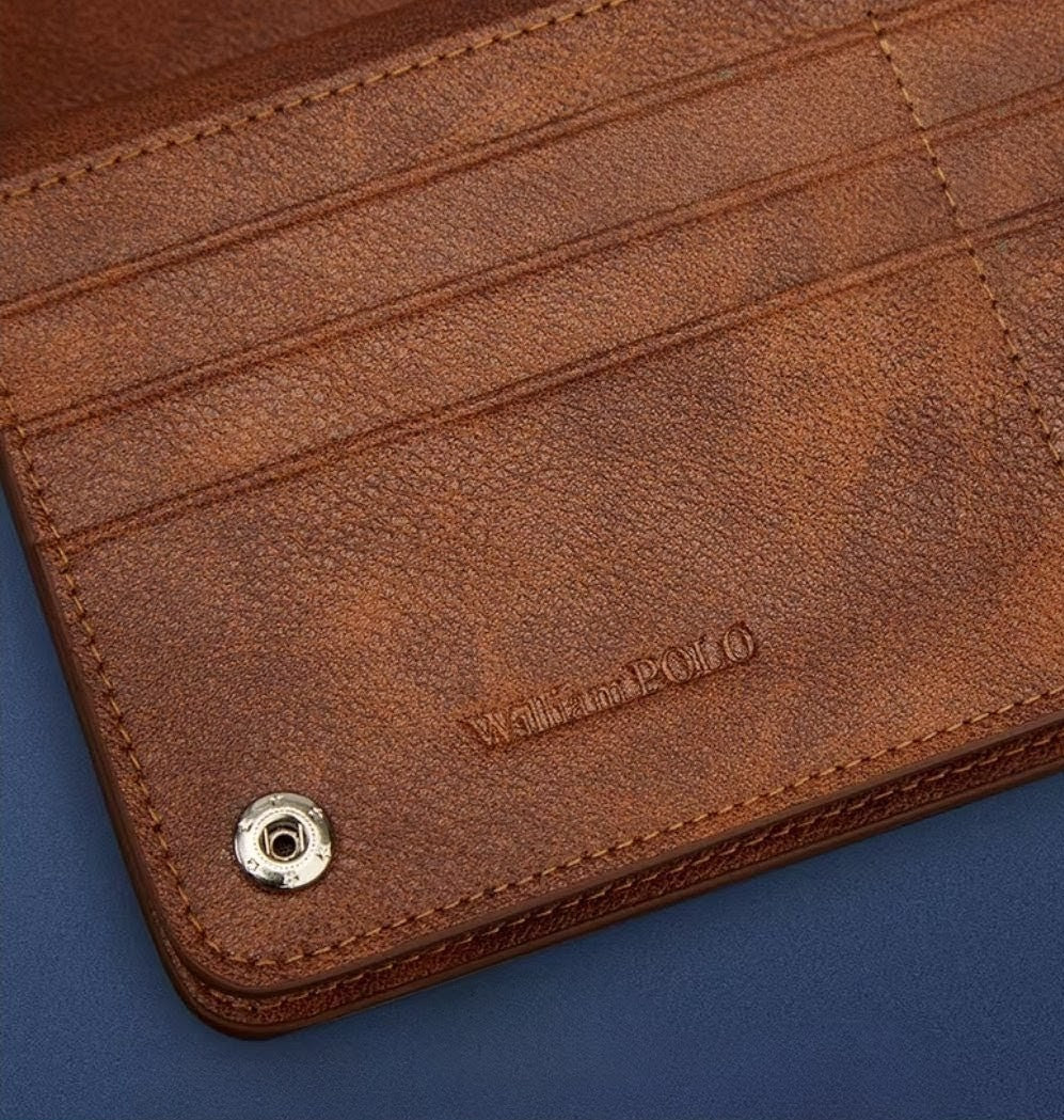 Carteira de Couro Legítimo Premium William Polo