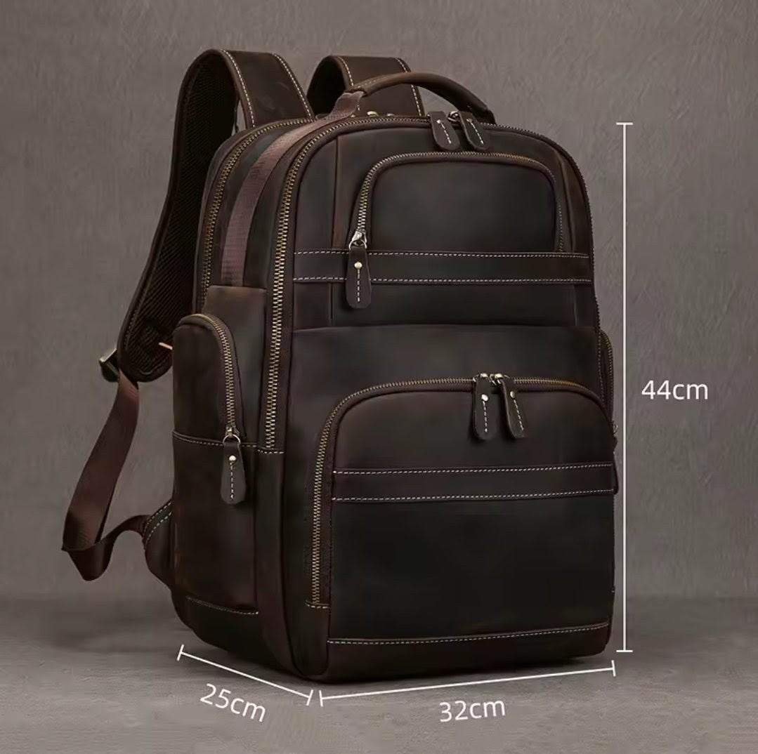 Mochila de Couro Masculina Executiva Prime para Notebook!