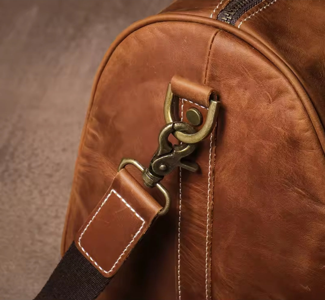 Mala Executiva de Couro Genuíno – Modelo Streamlined