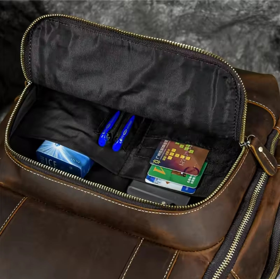 Mochila de Couro para Notebook – Modelo Big Confort