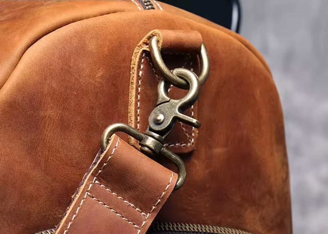 Mala de Viagem Executiva de Couro Legítimo - Modelo Premium!