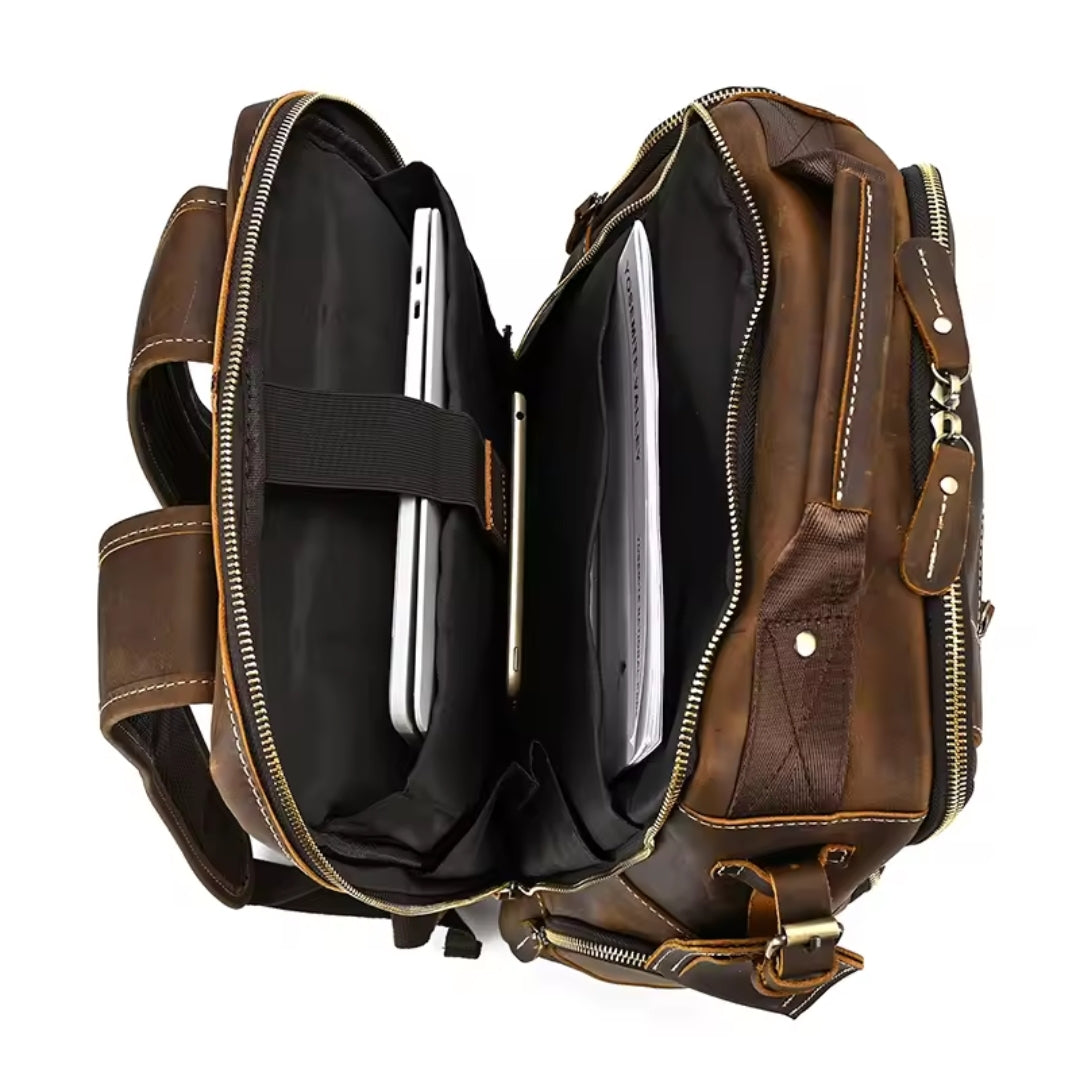 Mochila de Couro para Notebook – Modelo Big Confort