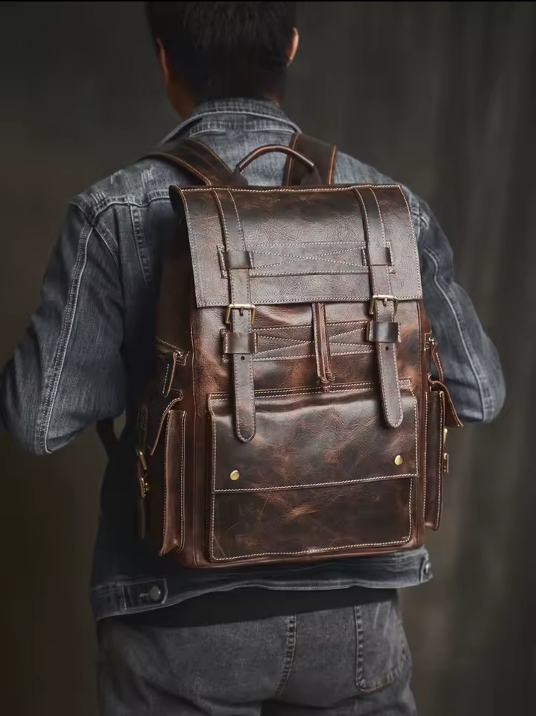 Mochila de Couro Genuíno Edição Prime Vanguard