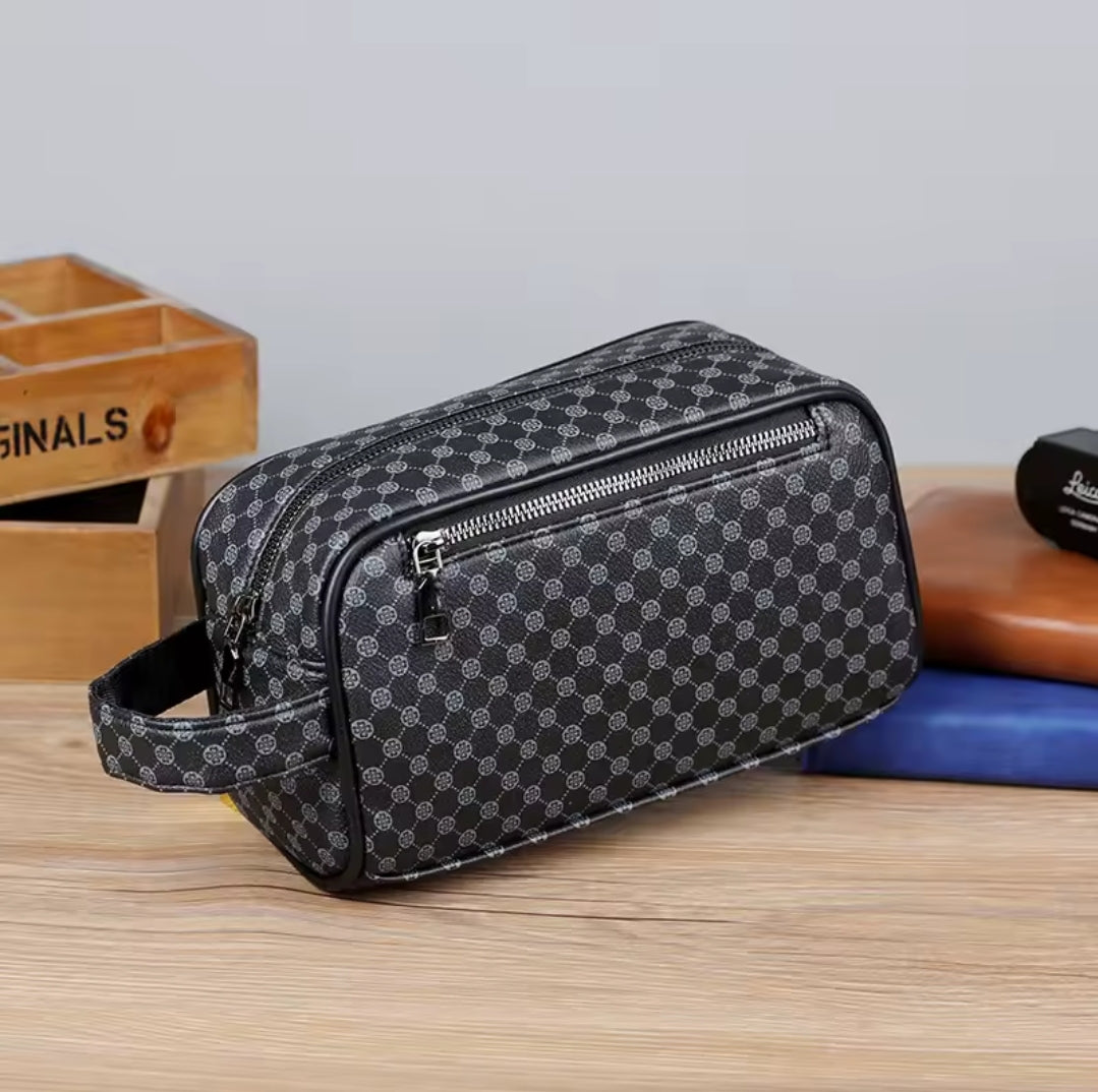 Nécessaire Masculina de Couro Impermeável – Modelo Italiano