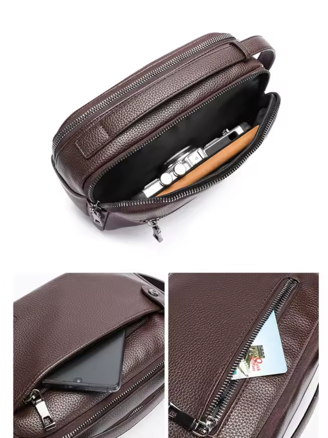 Nécessaire Masculina de Couro – Modelo Britânico