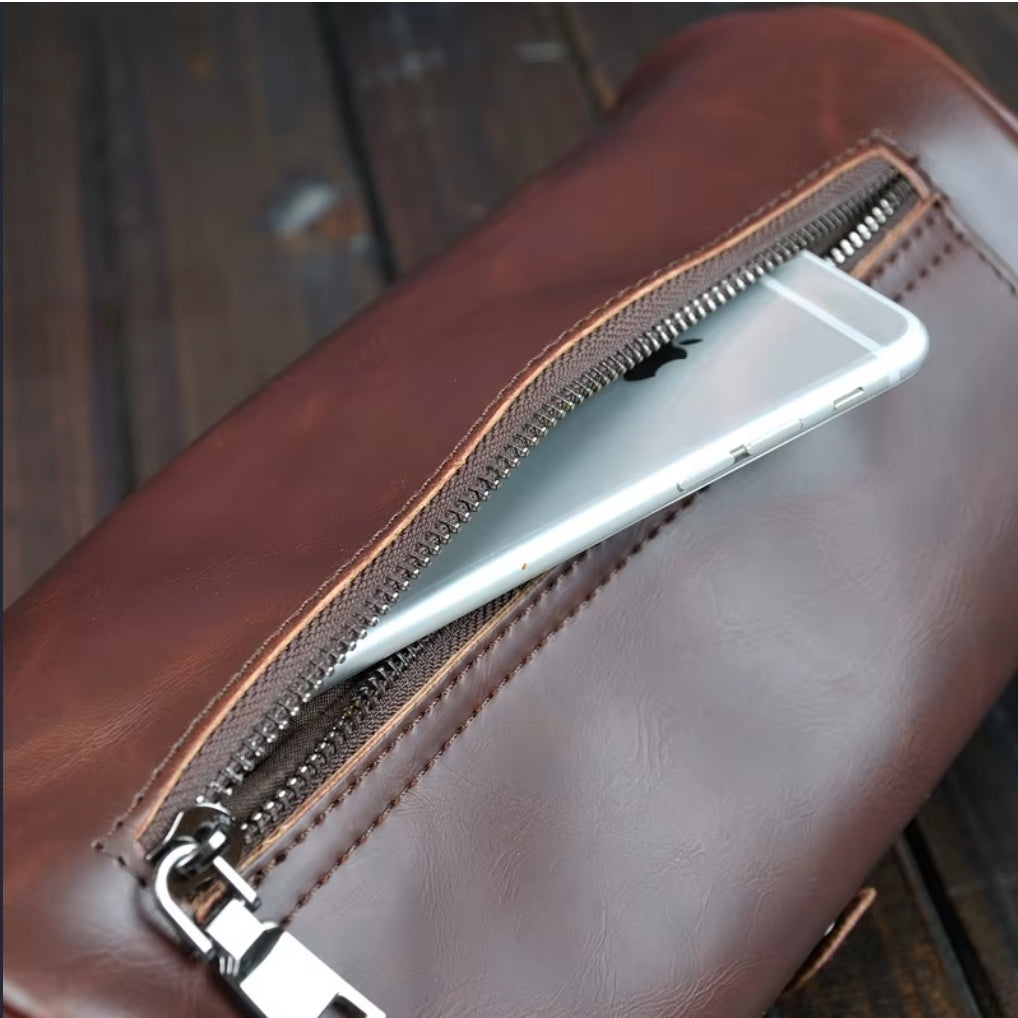 Bolsa Transversal de Couro Shoulder Bag