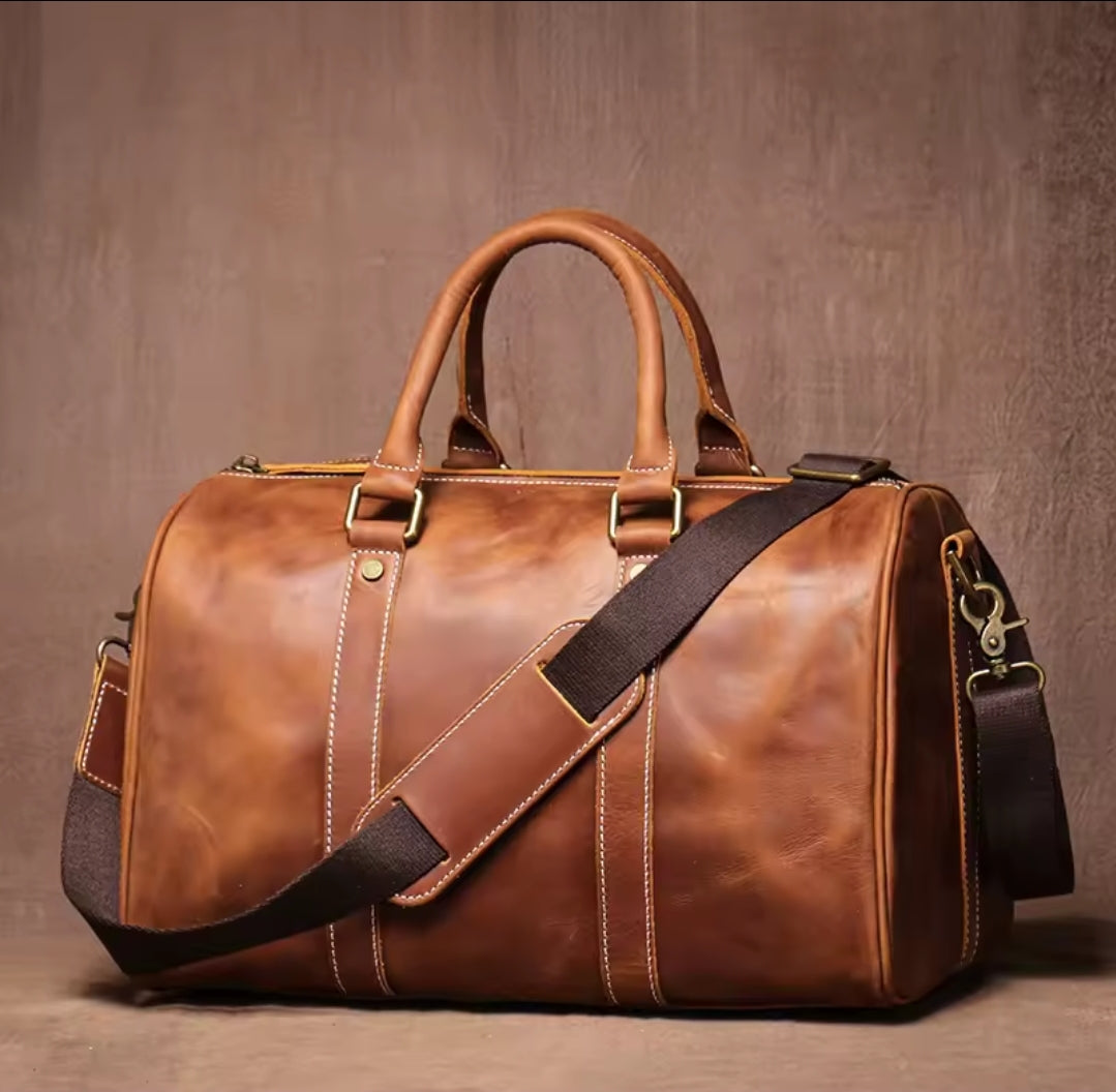 Mala Executiva de Couro Genuíno – Modelo Streamlined