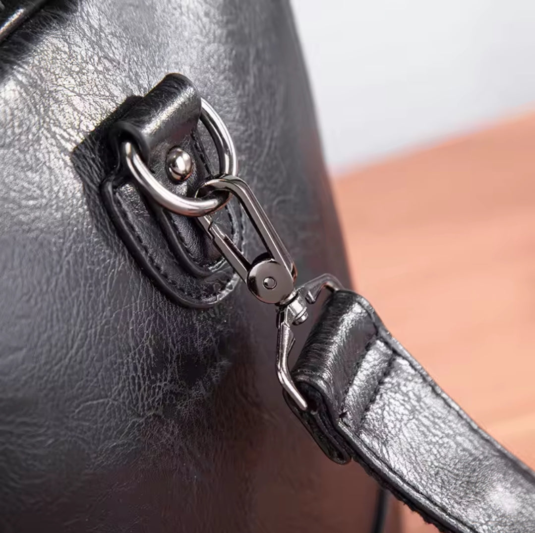 Mala de Viagem Executiva de Couro – Modelo All Black